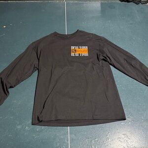 Black Long Sleeve Shirt with New York Graphic